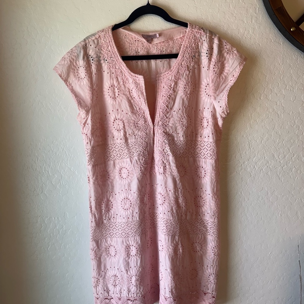 Calypso St. Barth Pink Dolman Sleeve Sheath Dress